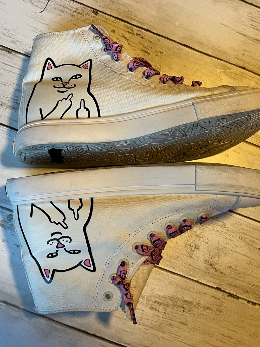 RIPNDIP Lord Nermal White Hi-Top Shoes - Picture 11 of 15